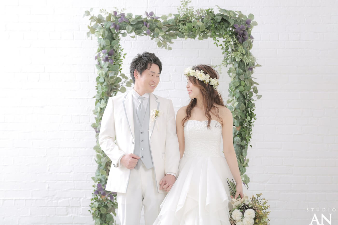 大きな花冠がキュート!和洋セットプラン